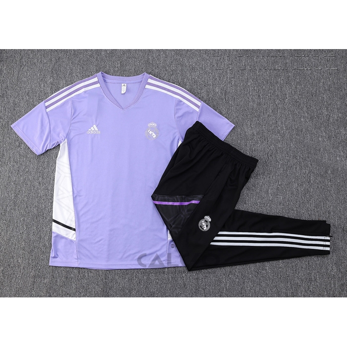 Tuta da Track Real Madrid Manica Corta 2022-2023 Purpura
